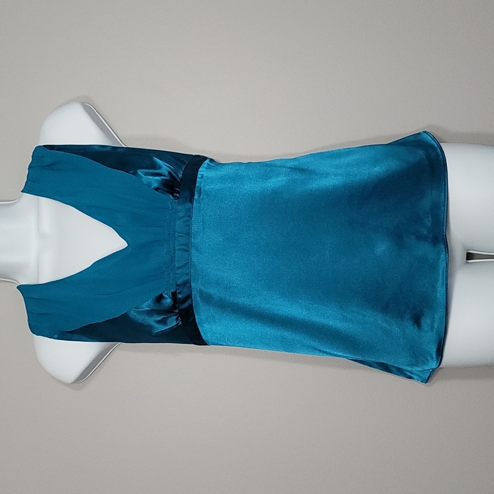 Sleevesless Teal Tank Top, Size Medium